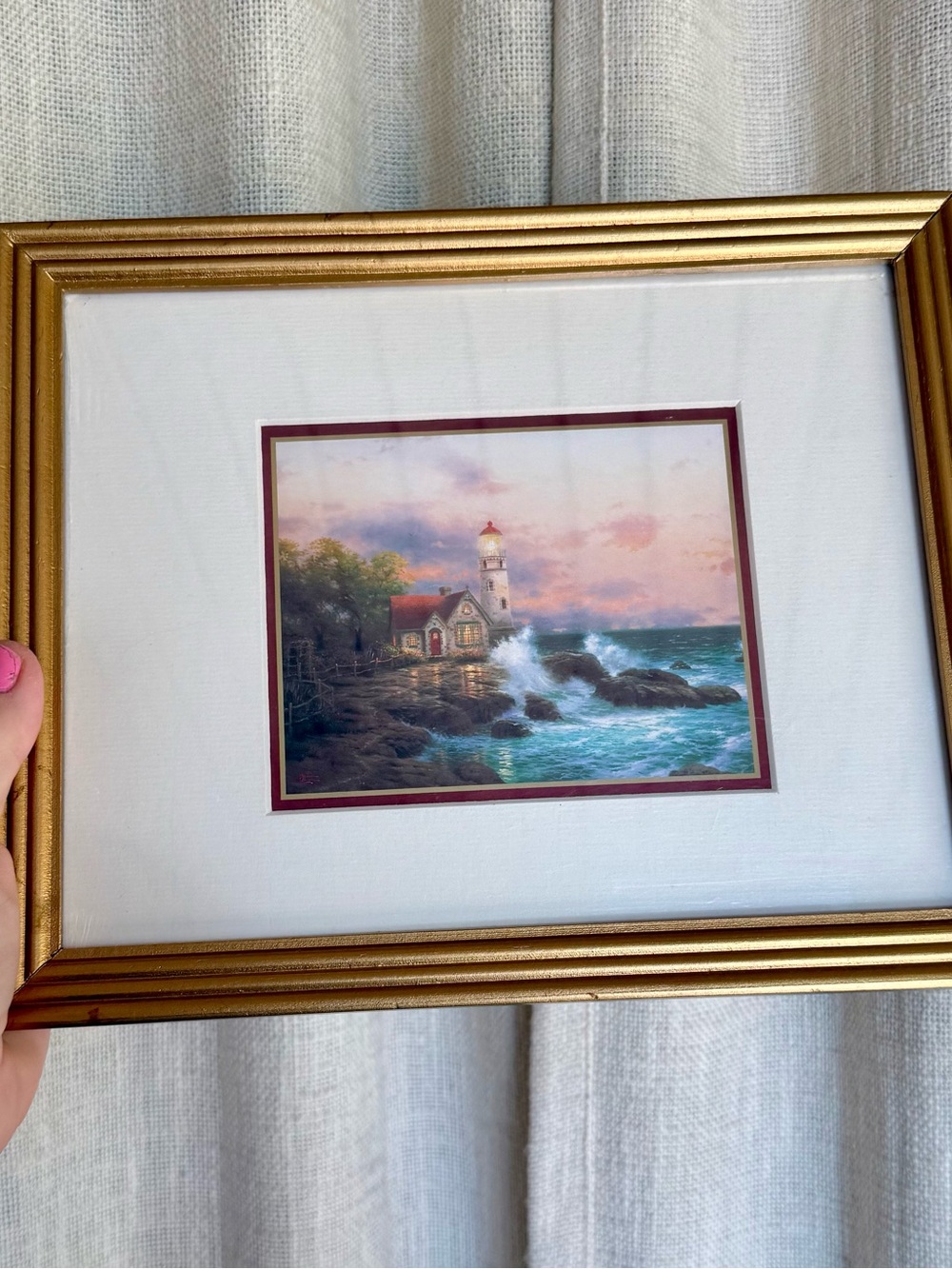 Beacon of Hope by Christian Artist Thomas Kinkade Accent Print Sealed & Frame - Picture 7 of 7